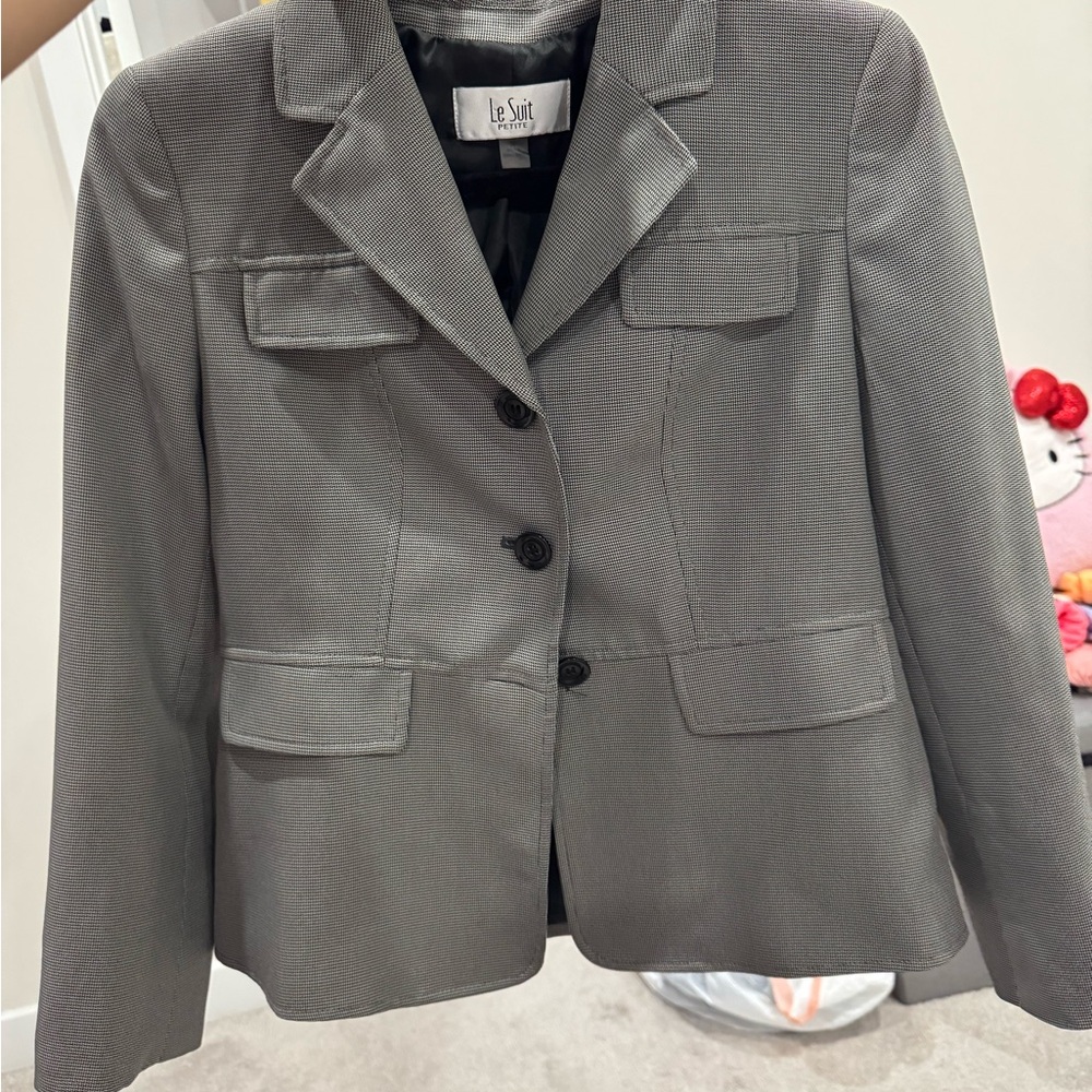 Le Suit Women's Charcoal Blazer